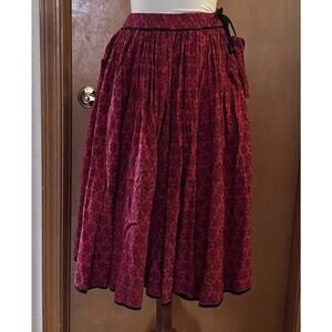 CCIE Handloomed Skirt India Boho Ethnic Tie With Detachable Purse